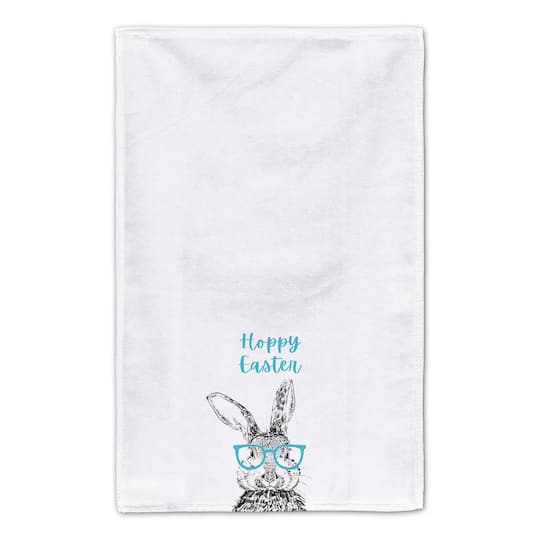 Hoppy Easter Bunny Glasses Tea Towel Set